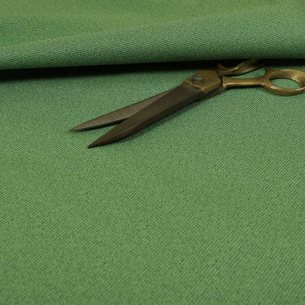 Mehari Linen Effect Flat Weave Semi Plain Upholstery Fabric In Green Colour - Roman Blinds