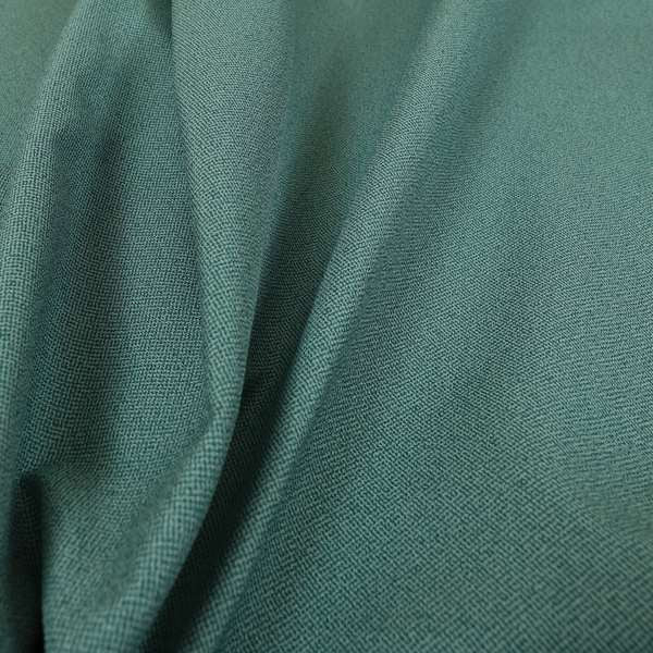 Mehari Linen Effect Flat Weave Semi Plain Upholstery Fabric In Teal Blue Colour - Roman Blinds