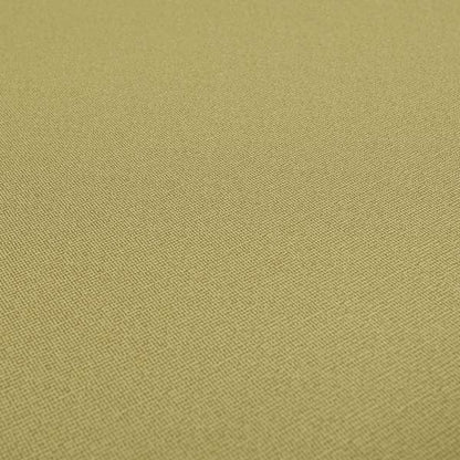 Mehari Linen Effect Flat Weave Semi Plain Upholstery Fabric In Yellow Colour - Made To Measure Curtains