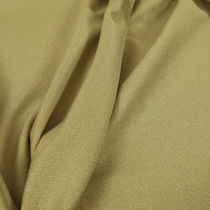 Mehari Linen Effect Flat Weave Semi Plain Upholstery Fabric In Yellow Colour