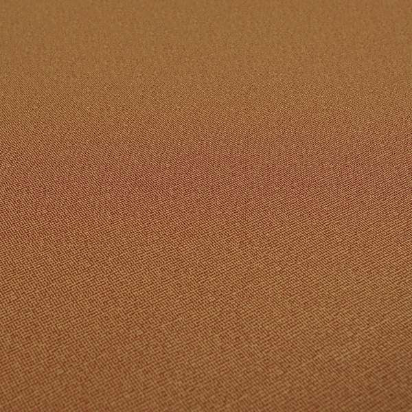 Mehari Linen Effect Flat Weave Semi Plain Upholstery Fabric In Orange Colour