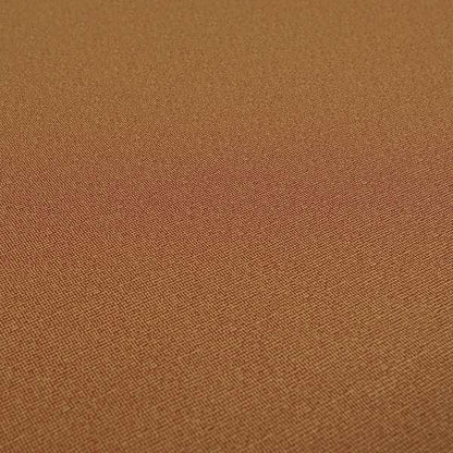 Mehari Linen Effect Flat Weave Semi Plain Upholstery Fabric In Orange Colour