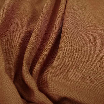 Mehari Linen Effect Flat Weave Semi Plain Upholstery Fabric In Orange Colour - Made To Measure Curtains