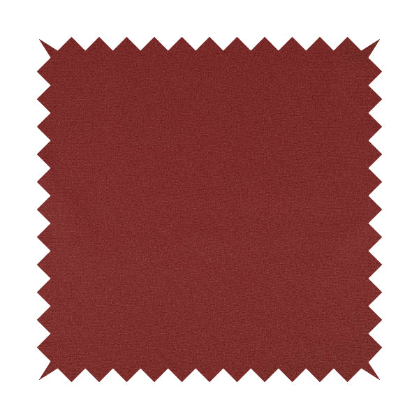 Mehari Linen Effect Flat Weave Semi Plain Upholstery Fabric In Red Burgundy Colour - Handmade Cushions