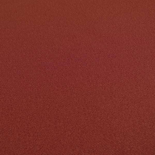 Mehari Linen Effect Flat Weave Semi Plain Upholstery Fabric In Red Burgundy Colour