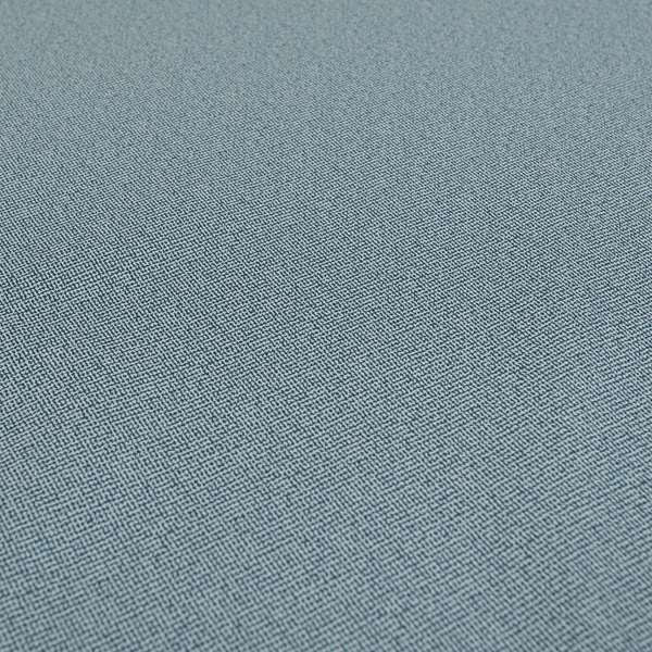 Mehari Linen Effect Flat Weave Semi Plain Upholstery Fabric In Blue Colour