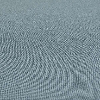 Mehari Linen Effect Flat Weave Semi Plain Upholstery Fabric In Blue Colour