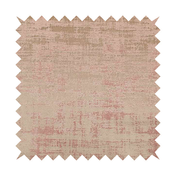 Milan Semi Plain Abstract Soft Velvet Upholstery Furnishing Fabric In Pink - Roman Blinds