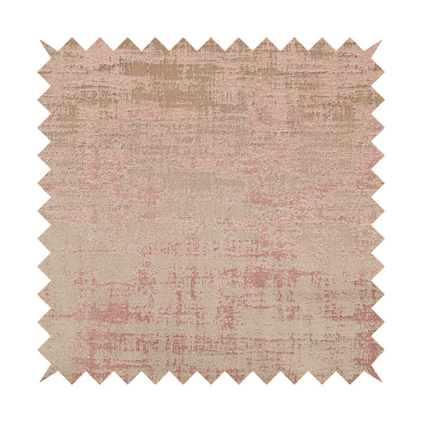 Milan Semi Plain Abstract Soft Velvet Upholstery Furnishing Fabric In Pink - Made To Measure Curtains