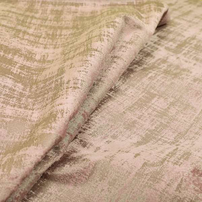 Milan Semi Plain Abstract Soft Velvet Upholstery Furnishing Fabric In Pink - Roman Blinds
