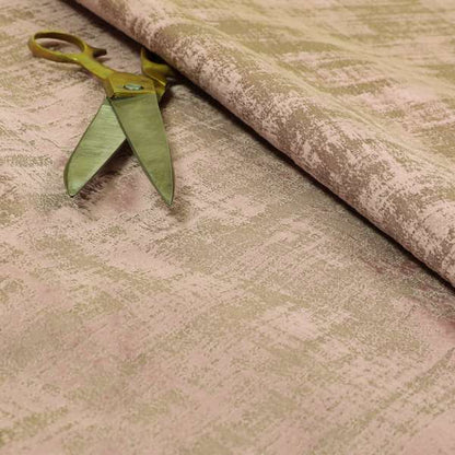 Milan Semi Plain Abstract Soft Velvet Upholstery Furnishing Fabric In Pink - Roman Blinds