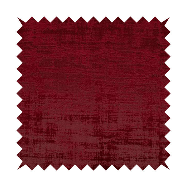 Milan Semi Plain Abstract Soft Velvet Upholstery Furnishing Fabric In Raspberry - Handmade Cushions