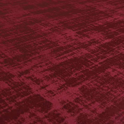 Milan Semi Plain Abstract Soft Velvet Upholstery Furnishing Fabric In Raspberry - Roman Blinds