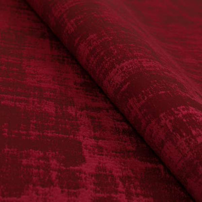 Milan Semi Plain Abstract Soft Velvet Upholstery Furnishing Fabric In Raspberry - Made To Measure Curtains