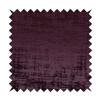 Milan Semi Plain Abstract Soft Velvet Upholstery Furnishing Fabric In Purple - Roman Blinds