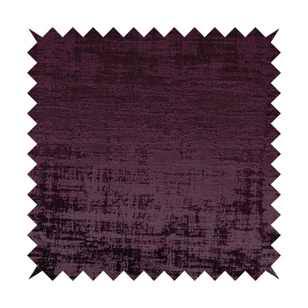 Milan Semi Plain Abstract Soft Velvet Upholstery Furnishing Fabric In Purple - Handmade Cushions