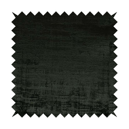 Milan Semi Plain Abstract Soft Velvet Upholstery Furnishing Fabric In Black - Roman Blinds