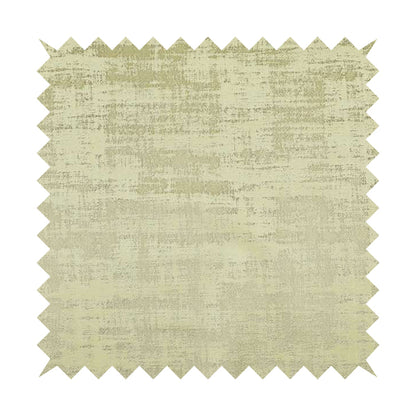 Milan Semi Plain Abstract Soft Velvet Upholstery Furnishing Fabric In Cream - Handmade Cushions