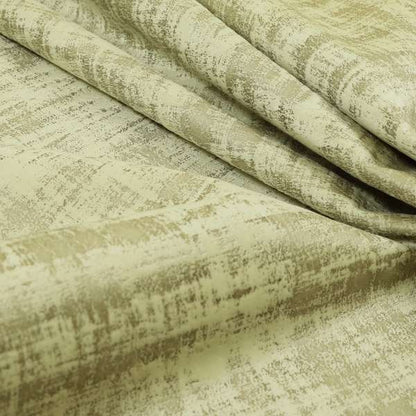 Milan Semi Plain Abstract Soft Velvet Upholstery Furnishing Fabric In Cream - Roman Blinds