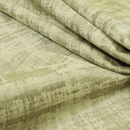 Milan Semi Plain Abstract Soft Velvet Upholstery Furnishing Fabric In Cream - Made To Measure Curtains