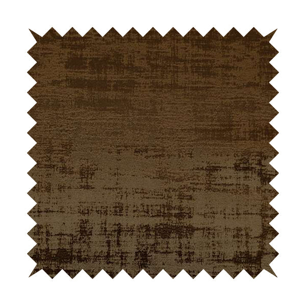 Milan Semi Plain Abstract Soft Velvet Upholstery Furnishing Fabric In Brown - Handmade Cushions