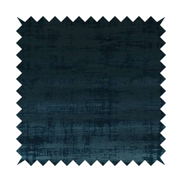 Milan Semi Plain Abstract Soft Velvet Upholstery Furnishing Fabric In Navy Blue - Roman Blinds