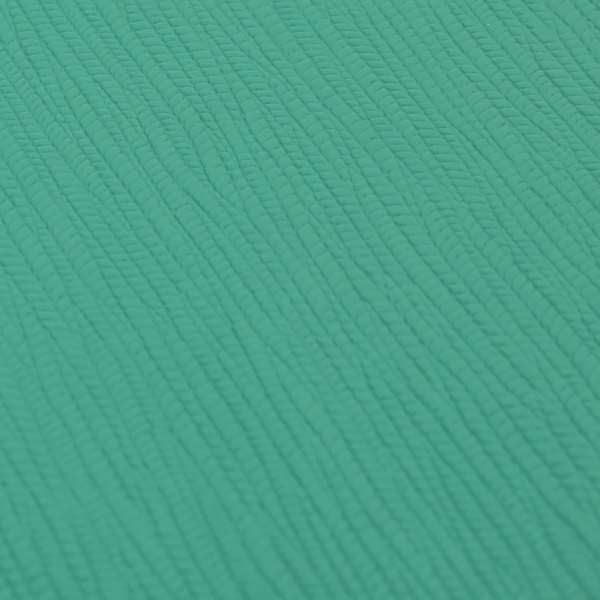 Milos Faux Leather In Matt Finish Textured Pattern Teal Blue Green Colour Upholstery Fabric