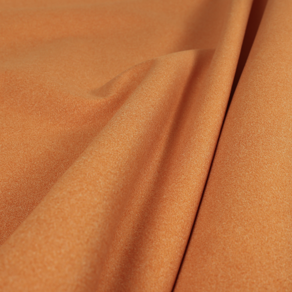 Modena Soft Velvet Material Furnishing Fabric Orange Colour - Made To Measure Curtains