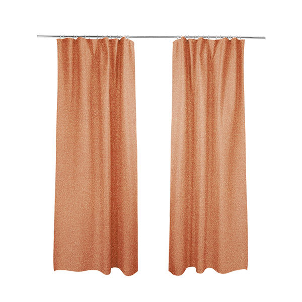 Modena Soft Velvet Material Furnishing Fabric Orange Colour - Made To Measure Curtains