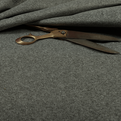 Modena Soft Velvet Material Furnishing Fabric Grey Colour - Roman Blinds