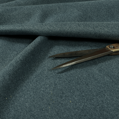 Modena Soft Velvet Material Furnishing Fabric Blue Colour - Made To Measure Curtains