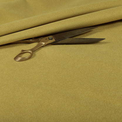 Modena Soft Velvet Material Furnishing Fabric Yellow Colour - Roman Blinds