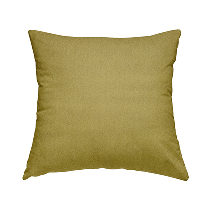 Modena Soft Velvet Material Furnishing Fabric Yellow Colour - Handmade Cushions