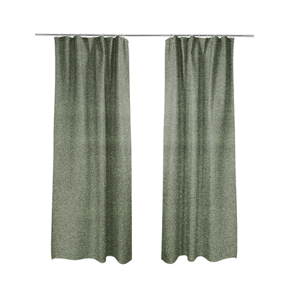 Modena Soft Velvet Material Furnishing Fabric Dark Green Colour - Made To Measure Curtains