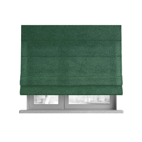 Modena Soft Velvet Material Furnishing Fabric Apple Green Colour - Roman Blinds