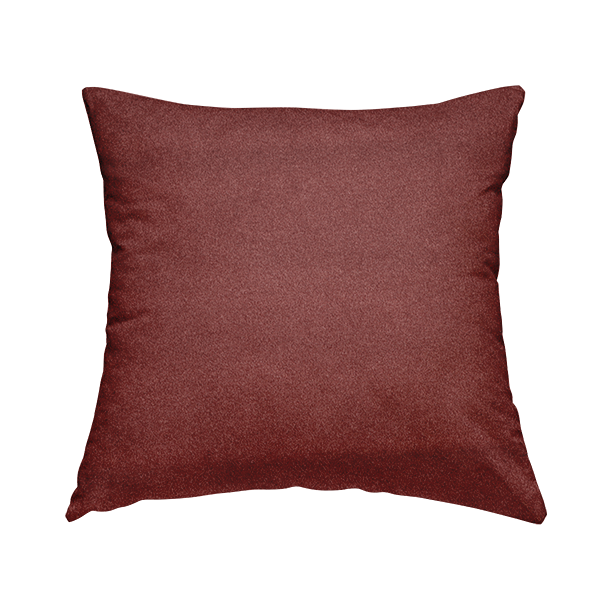 Modena Soft Velvet Material Furnishing Fabric Red Colour - Handmade Cushions