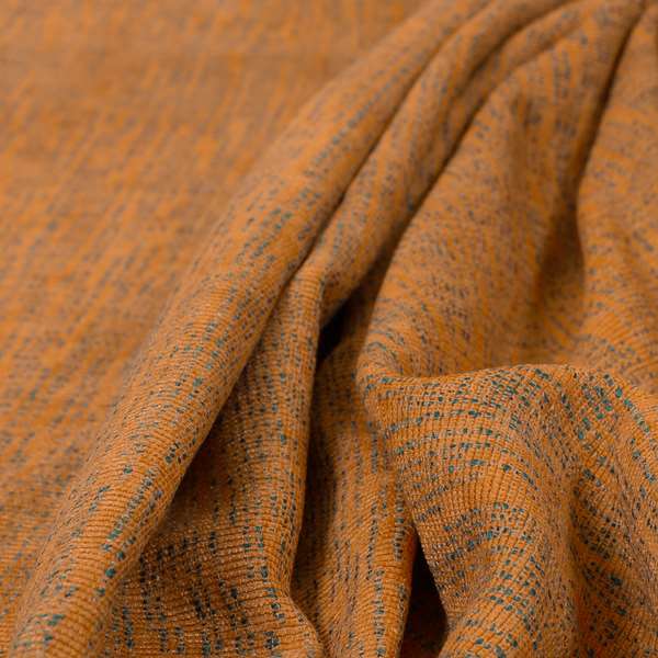 Monarch Beautifully Woven Soft Textured Semi Plain Chenille Material Orange Upholstery Fabrics