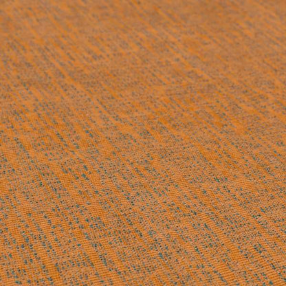 Monarch Beautifully Woven Soft Textured Semi Plain Chenille Material Orange Upholstery Fabrics - Made To Measure Curtains