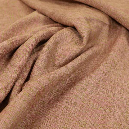 Monarch Beautifully Woven Soft Textured Semi Plain Chenille Material Pink Upholstery Fabrics - Made To Measure Curtains