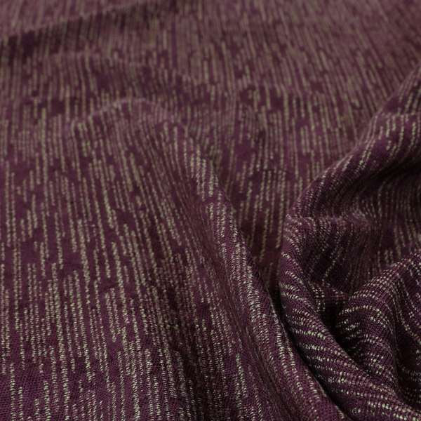 Monarch Beautifully Woven Soft Textured Semi Plain Chenille Material Purple Upholstery Fabrics - Handmade Cushions