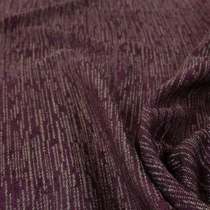 Monarch Beautifully Woven Soft Textured Semi Plain Chenille Material Purple Upholstery Fabrics - Made To Measure Curtains