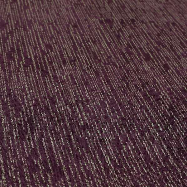 Monarch Beautifully Woven Soft Textured Semi Plain Chenille Material Purple Upholstery Fabrics - Roman Blinds