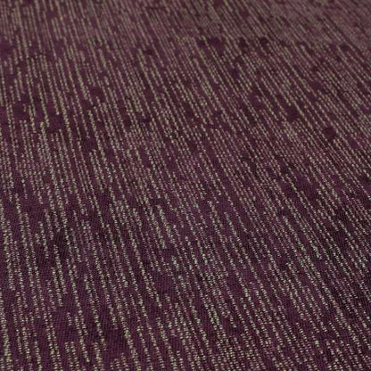 Monarch Beautifully Woven Soft Textured Semi Plain Chenille Material Purple Upholstery Fabrics - Made To Measure Curtains