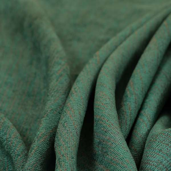 Monarch Beautifully Woven Soft Textured Semi Plain Chenille Material Teal Blue Upholstery Fabrics - Made To Measure Curtains