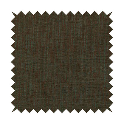 Monarch Beautifully Woven Soft Textured Semi Plain Chenille Material Brown Upholstery Fabrics - Roman Blinds