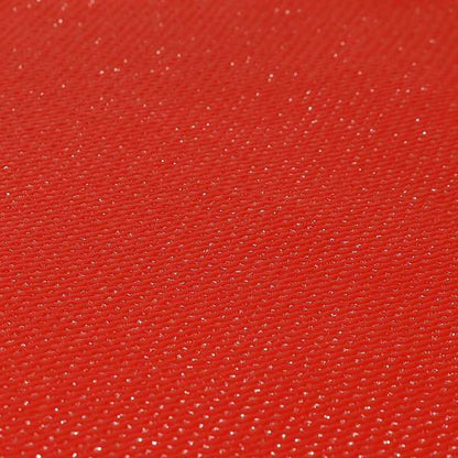 Monroe Sparkle Faux Leather Upholstery Fabric In Red Colour