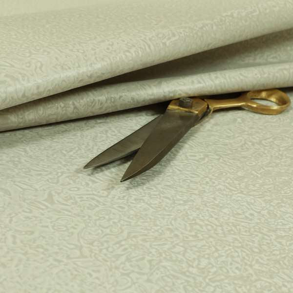 Montpellier Designer Vinyl Upholstery Fabric In White Colour