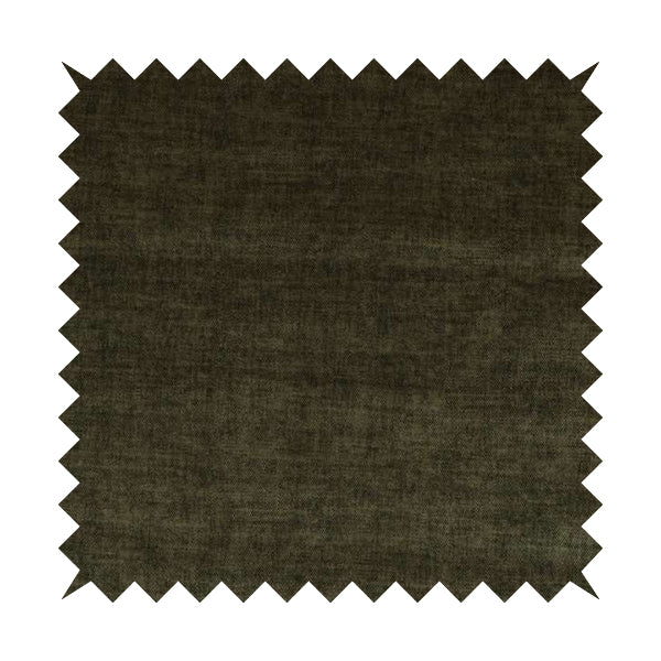 Muse Aged Finish Effect Soft Velvet Upholstery Furnishing Fabric Brown Colour - Roman Blinds