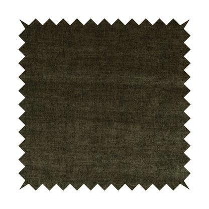 Muse Aged Finish Effect Soft Velvet Upholstery Furnishing Fabric Brown Colour - Roman Blinds