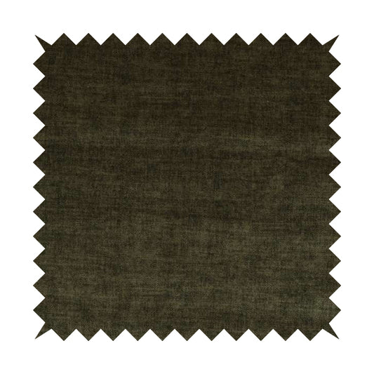 Muse Aged Finish Effect Soft Velvet Upholstery Furnishing Fabric Brown Colour